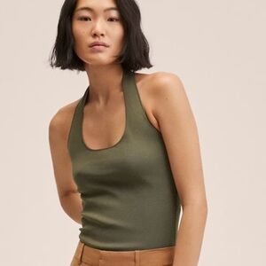 Mango Tops | Mango Open Back Knitted Top